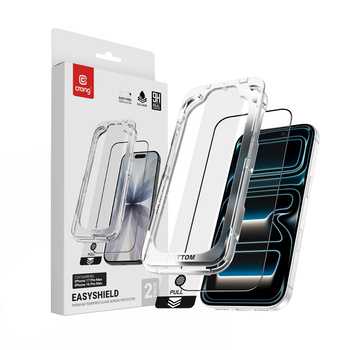 Szkło Crong EasyShield do iPhone 18 Pro Max / 17 Pro Max / 16 Pro Max Hartowane 9H z Aplikatorem 2szt.