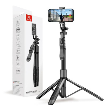 Aluminiowy Selfie Stick Bluetooth Statyw Tripod Uchwyt do Telefonu Crong SelfieGo Ultra Czarny