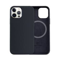 Crong Color Cover Magnetic - pouzdro MagSafe pro iPhone 12 / iPhone 12 Pro (černé)