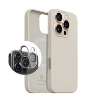 KIT Color Cover Magnetic + Lens Shield pro iPhone 16 Pro Max (kamenná béžová)