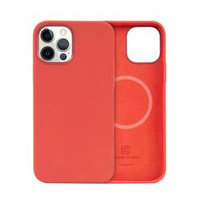Crong Color Cover Magnetic - pouzdro MagSafe pro iPhone 12 Pro Max (červené)
