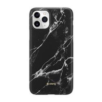 Crong Marble Case - pouzdro pro iPhone 11 Pro (černé)