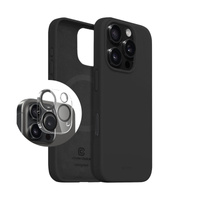 KIT Color Cover Magnetic + Lens Shield pro iPhone 16 Pro (černý)