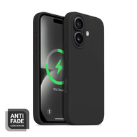 Crong Color Cover Magnetic - pouzdro MagSafe pro iPhone 16 Plus (černé)