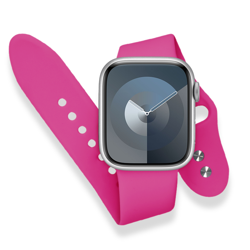 Sportowy pasek Apple Watch w kolorze różowym - Crong Liquid Band