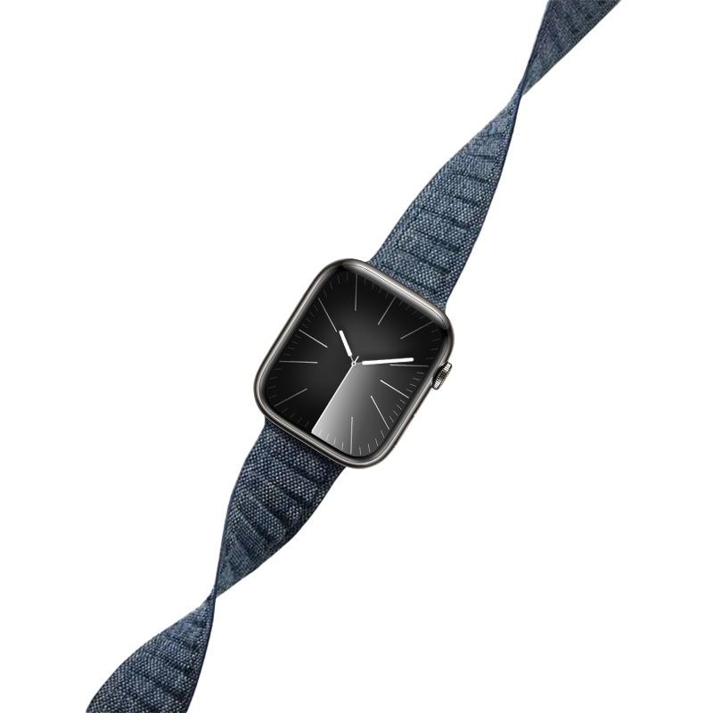 Magnetyczny pasek Apple Watch 45mm w kolorze niebieskiego melanżu - Crong Melange