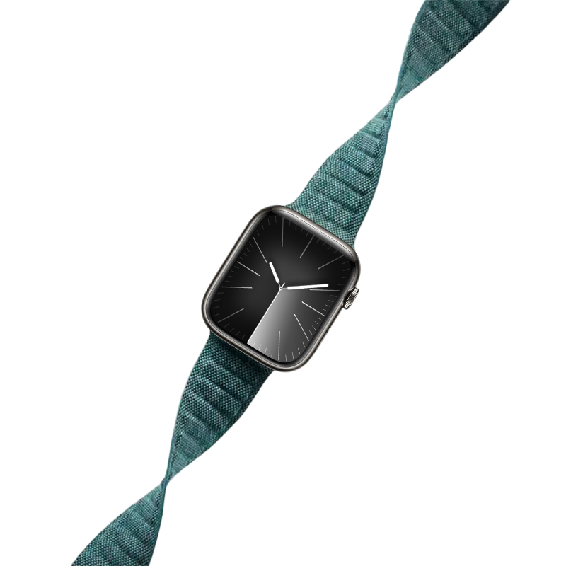 Magnetyczny pasek Apple Watch 45mm w kolorze turkusowego melanżu - Crong Melange