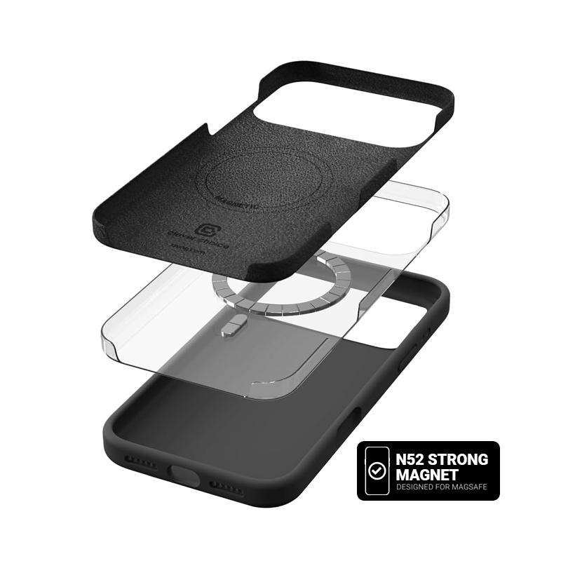 Hybrydowe etui MagSafe do iPhone 17 Pro Max - Color Cover Magnetic