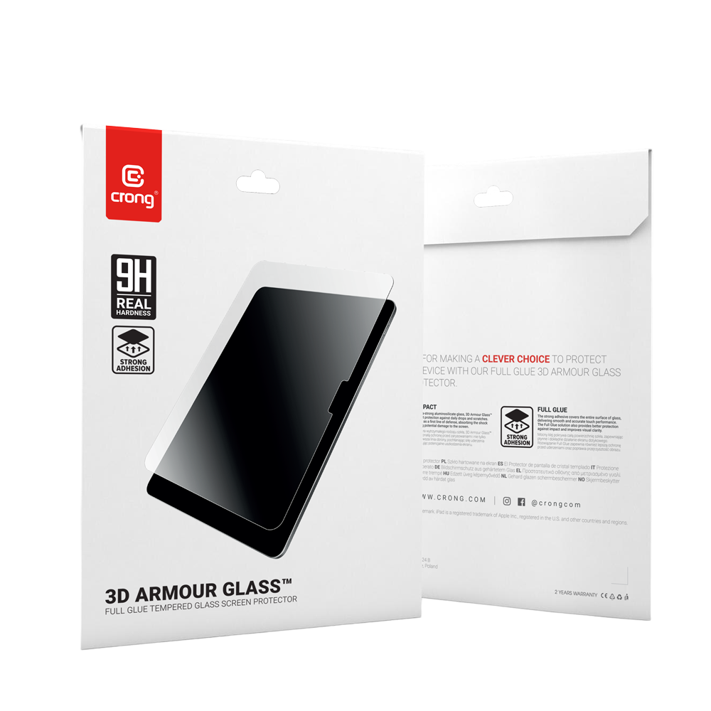 Hartowane szkło ochronne na iPada Pro 13” (M4) – 3D Armour Glass