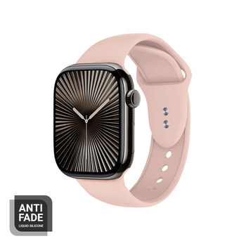Crong Liquid - Armband für Apple Watch 44/45/46/49 mm (sandrosa)
