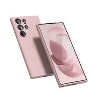 Crong Color Cover - Silikonhülle für Samsung Galaxy S23 Ultra (rosa)