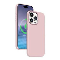 Crong Color Cover LUX Magnetic - MagSafe Hülle für iPhone 15 Pro (rosa)