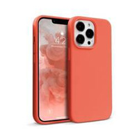 Crong Color Cover - Θήκη σιλικόνης για iPhone 13 Pro (κοραλλί)