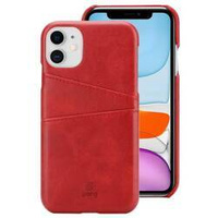 Crong Neat Cover - Θήκη iPhone 11 Pro με τσέπες (κόκκινο)