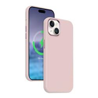 Crong Color Cover LUX Magnetic - Θήκη MagSafe για iPhone 15 Plus (ροζ)