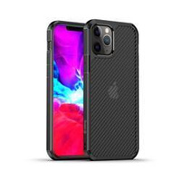 Θήκη Crong Hybrid Carbon - iPhone 12 Mini (μαύρο)