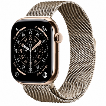 Crong Milano Steel – Stainless Steel Strap for Apple Watch 38/40/41/42 mm (Champagne)