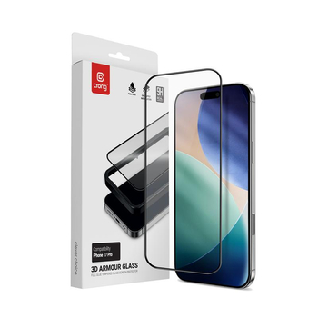 Crong 3D Armor Glass - Tempered glass iPhone 18 Pro / 17 Pro + installation frame