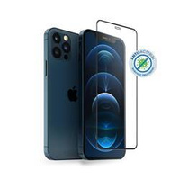 Crong Anti-Bacterial 3D Armour Glass - 9H full screen tempered glass for iPhone 12 / iPhone 12 Pro + installation frame