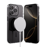 Crong Clear MAG Pro - iPhone 15 Pro MagSafe Case (Black)