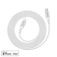 Crong Armor Link - USB-C Lightning Fast Charging MFi Cable 150cm (white)