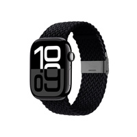 Crong Wave Band – Correa trenzada para Apple Watch 38/40/41/42 mm (grafito)