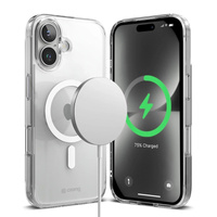 Crong Clear MAG Cover - Funda para iPhone 16 Plus MagSafe (transparente)