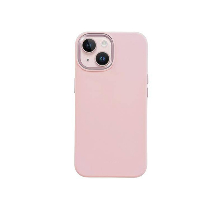 Etui Crong Color Cover LUX Magnetic do iPhone 15 Plus MagSafe Silikon Różowe
