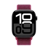 Pasek Crong Nylon do Apple Watch 42/41/40/38 mm Magenta Fusion Nylonowy Malinowy
