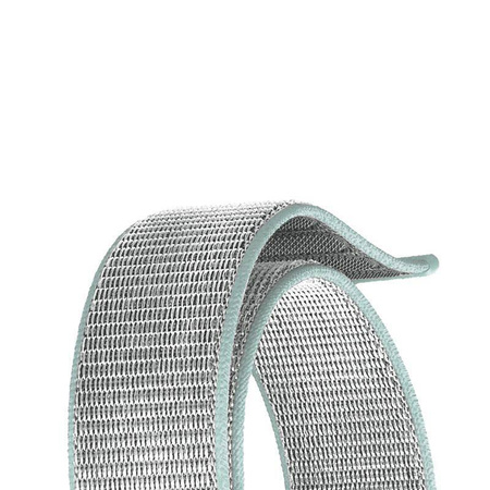 Pasek Crong Nylon do Apple Watch 42/41/40/38 mm Pastel Grey Nylonowy