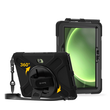 Crong Defender Plus - Брониран калъф за Samsung Galaxy Tab Active5 Pro 10.1" (черен)