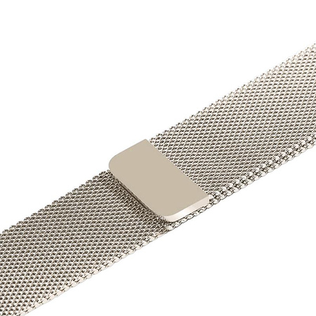 Crong Milano Steel - Βραχιόλι Milano για Apple Watch 44/45/46/49 mm (σαμπάνια)