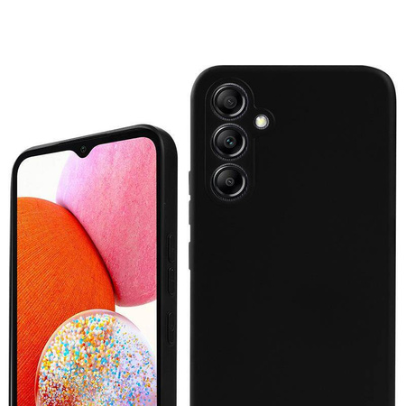 Crong Color Cover - Silikonhülle für Samsung Galaxy A14 5G (schwarz)