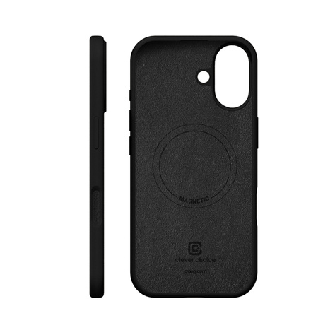 Magnetický kryt Crong Color Cover - kryt MagSafe pro iPhone 17 (černý)