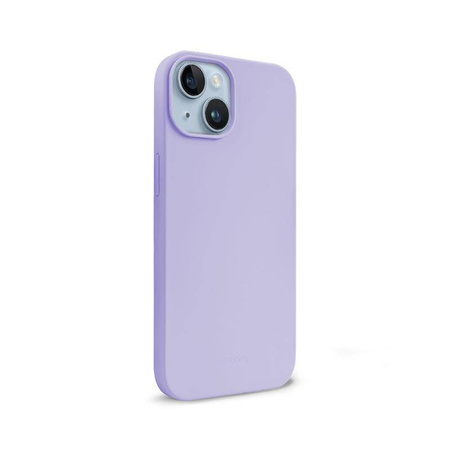 Etui Crong Color Cover do iPhone 14 Plus Silikonowe Fioletowe z Mikrofibrą