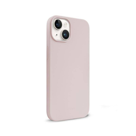 Crong Color Cover - Silikonowe etui do iPhone'a 14 Plus (piaskowy róż)