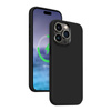 Etui do iPhone 15 Pro MagSafe Crong Color Cover LUX Magnetic Silikonowy Case Ochronny Czarny
