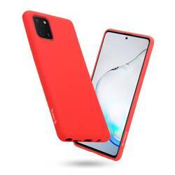 Crong Farbe Abdeckung - Samsung Galaxy Note 10 Lite Fall (rot)