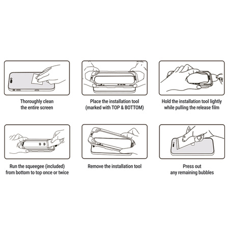 Crong EasyShield 2-Pack – Tempered Glass for iPhone 17 Pro Max / iPhone 16 Pro Max (2 pieces)