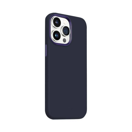 Etui Crong Color Cover LUX Magnetic do iPhone 15 Pro Max MagSafe Granatowe