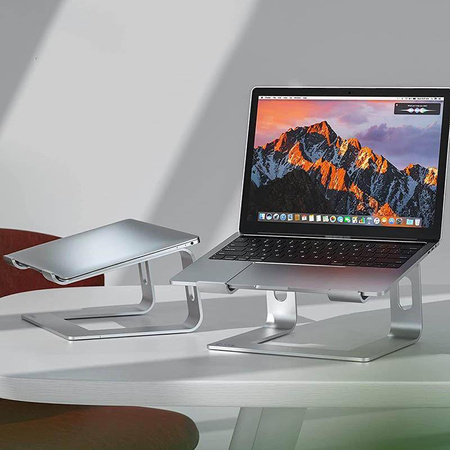 Crong AluBench - Aluminium-Laptop-Ständer (silber)