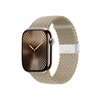 Curea Crong Wave - Curea împletită pentru Apple Watch 38/40/41/42 mm (bej piatră)