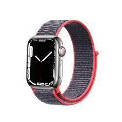 Crong Nylon - Opaska sportowa do Apple Watch 42/44/45/49 mm (Electric Pink)