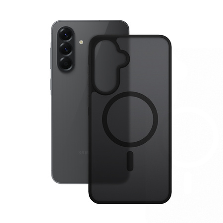 Carcasă Cron Hybrid Matte Magnetic - MagSafe pentru Samsung Galaxy A56 (Negru)