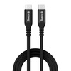 Crong Soft Link - 100W PD 5A kabel USB-C na USB-C 25 cm (černý)