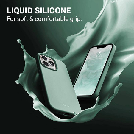 Crong Color Cover - Silikonové pouzdro pro iPhone 13 Pro (Mint)