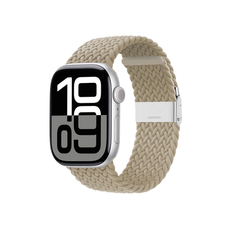 Crong Wave Band - Braided Strap for Apple Watch 38/40/41/42 mm (Stone Beige)