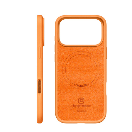 Carcasă magnetică Crong Color Cover - MagSafe pentru iPhone 17 Pro (portocaliu)