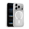 Crong Hybrid Matte Magnetic - MagSafe калъф за iPhone 17 Pro Max (бял)