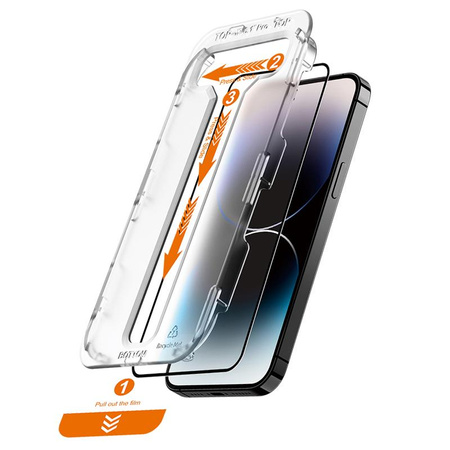 Crong EasyShield 2er-Pack - Gehärtetes Glas für iPhone 14 Pro (2 Stück)